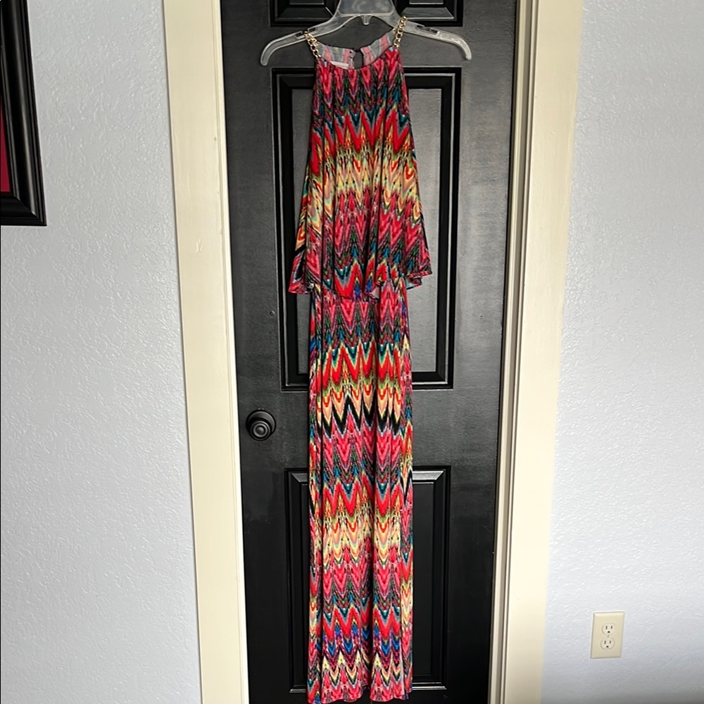Colorful Zigzag Maxi Dress